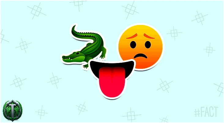 Крокодил не може висунути язика.