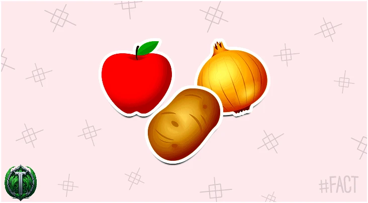 Яблуко, картопля і цибуля однаково смакують, якщо їсти їх із затиснутим носом.