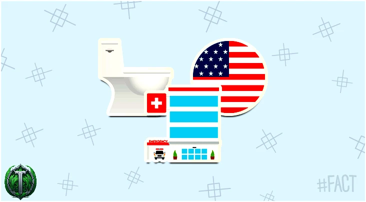 Щороку в Сполучених Штатах трапляється понад 40 000 травм, пов'язаних з туалетом.
