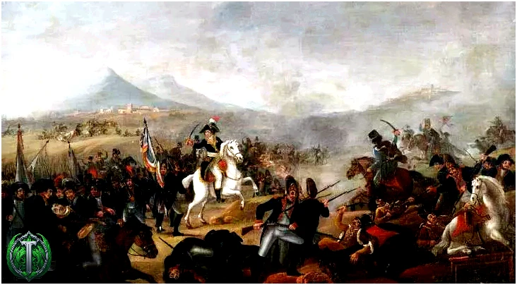 Наполеон Бонапарт під час битви
