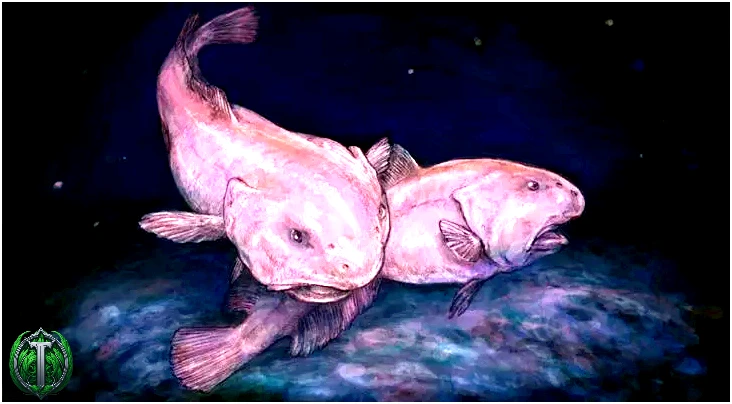 Дві рожеві риби-пухирці на ілюстрації
