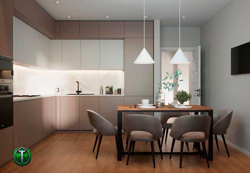 Дизайн кухні 12 кв. м – планування і колірна гамма